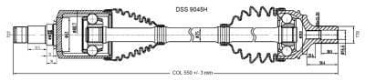 OE-Style High-End CV Axle Shaft 9045H