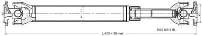 Drive Shaft Assembly MB-516